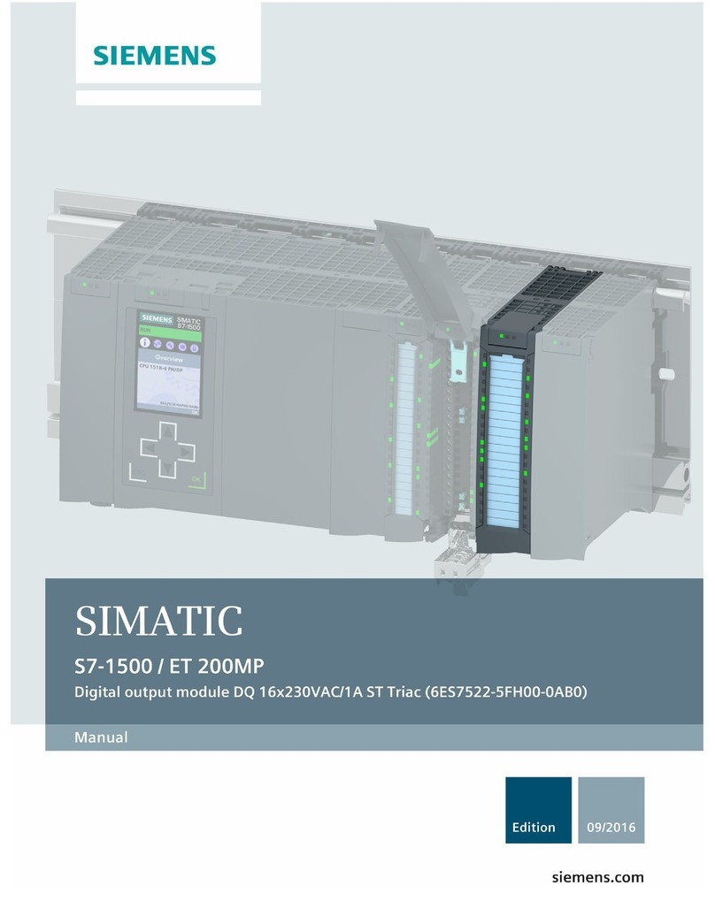 Siemens Simatic S7-1500 User manual