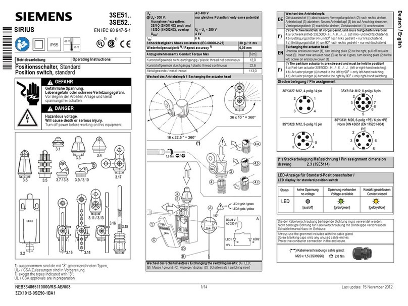 Siemens SENTRON User manual