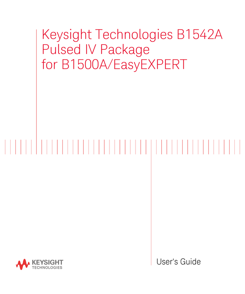 Keysight Technologies B1542A Pulsed IV Package User manual