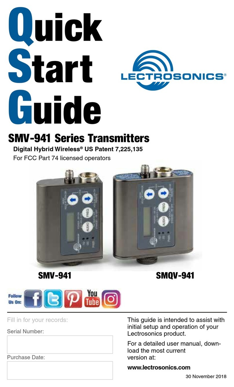 Lectrosonics SMV-941 Series quick start guide
