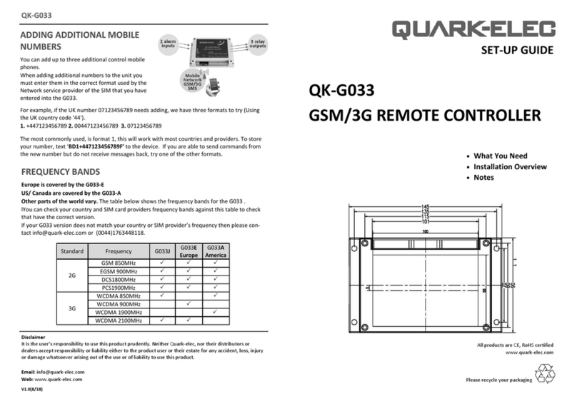 Quark-Elec QK-G033 Setup guide