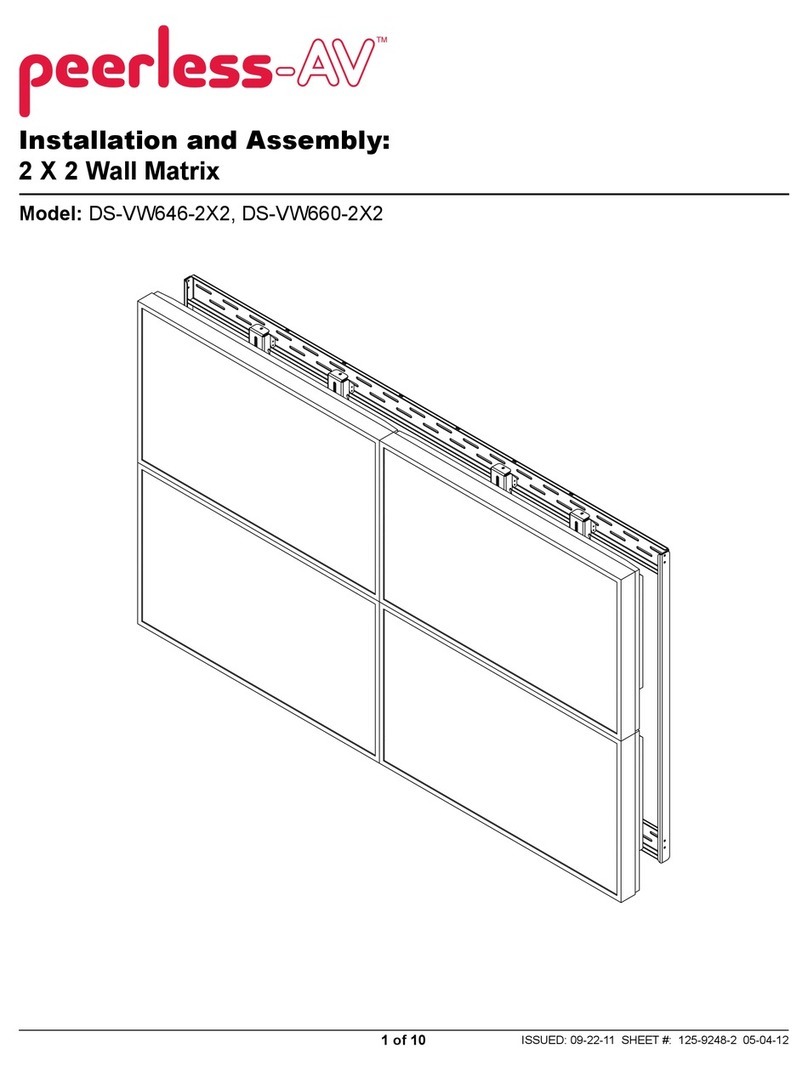 peerless-AV DS-VW646-2X2 Installation and assembly