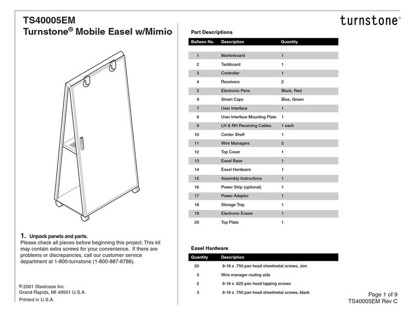 Turnstone TS40005EM Assembly instructions