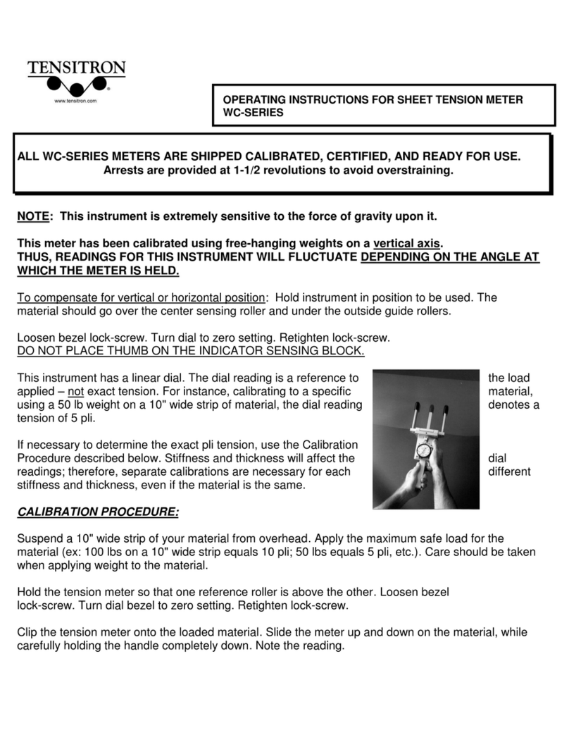 TENSITRON WC SERIES User manual