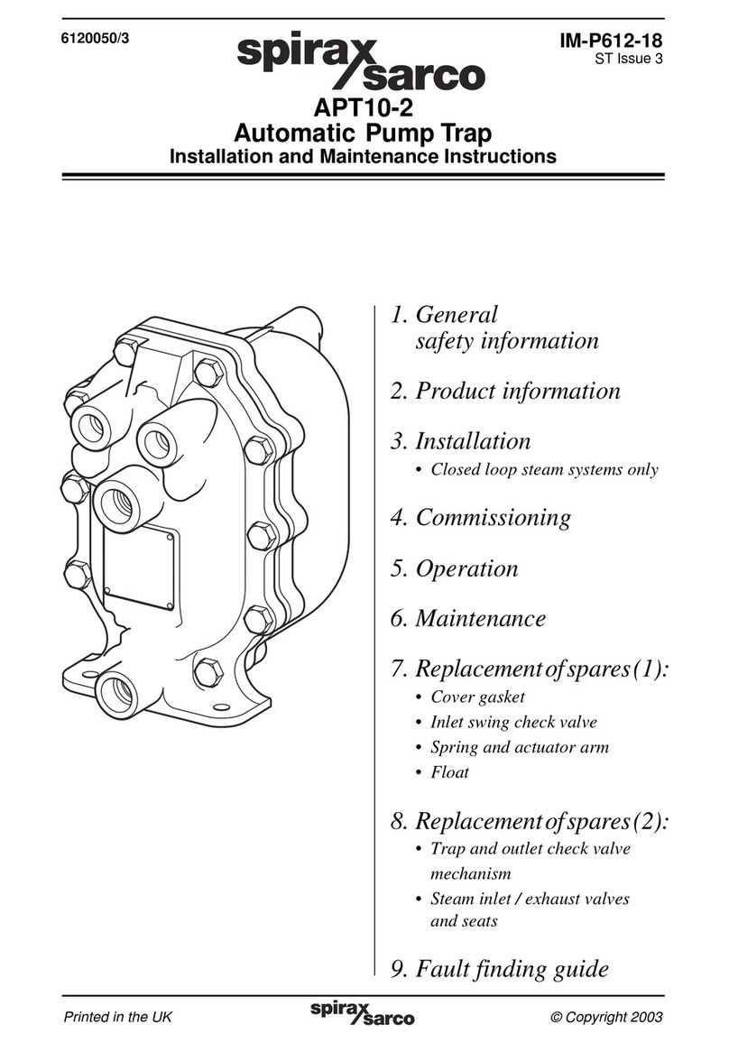 Spirax Sarco APT10-2 User manual