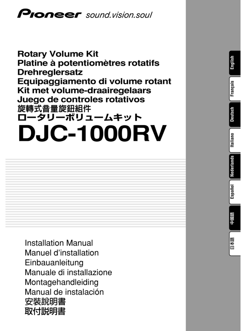Pioneer DJC-1000RV installation manual