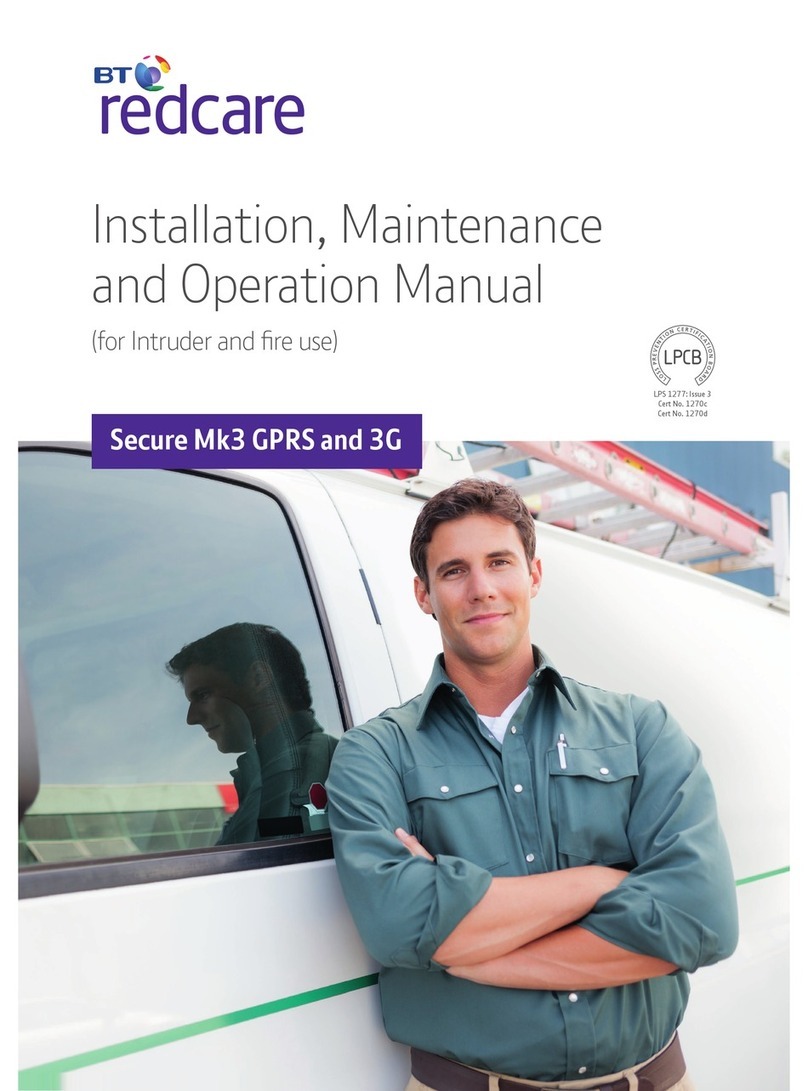 BT Redcare Secure Mk3 Installation, maintenance and operation manual