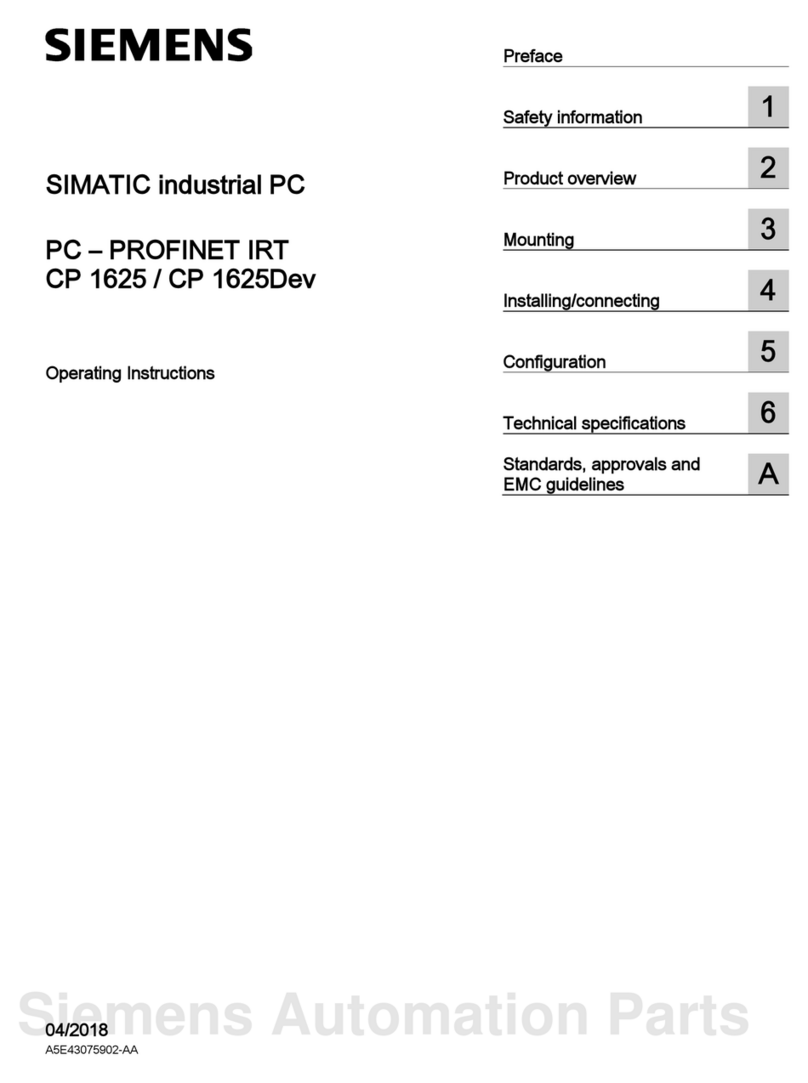 Siemens CP 1625 User manual