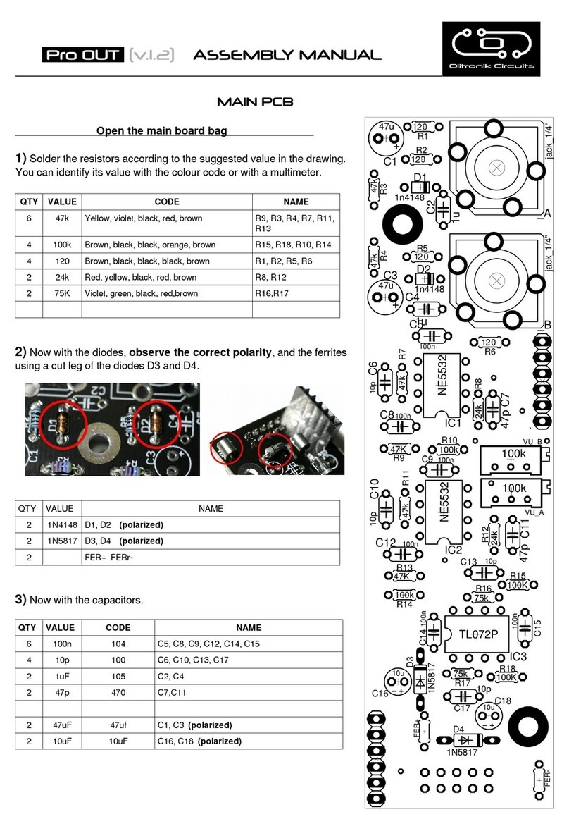 Olitronik Circuits Pro OUT Assembly manual