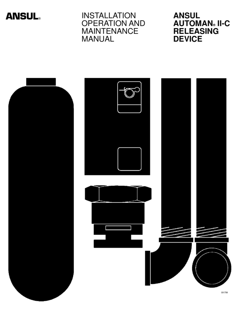 Ansul AUTOMAN II-C Installation, operation and maintenance manual