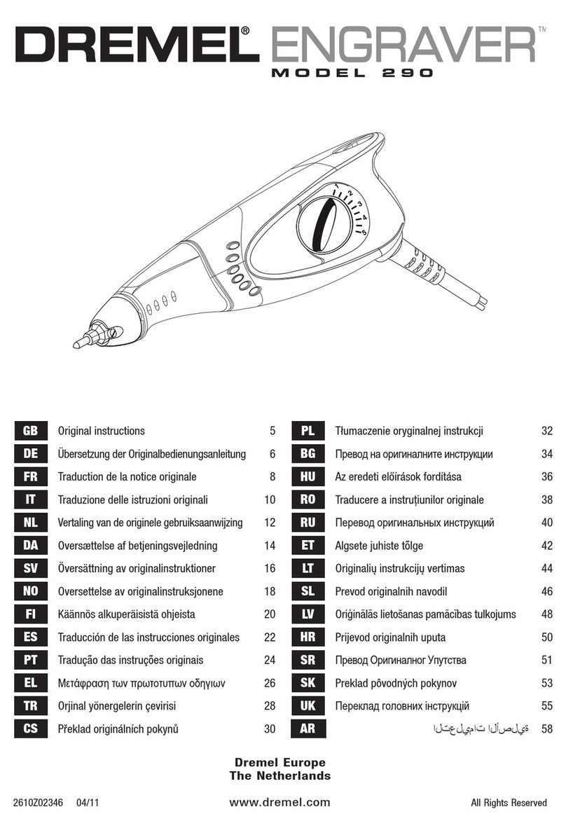 Dremel 290 Original instructions