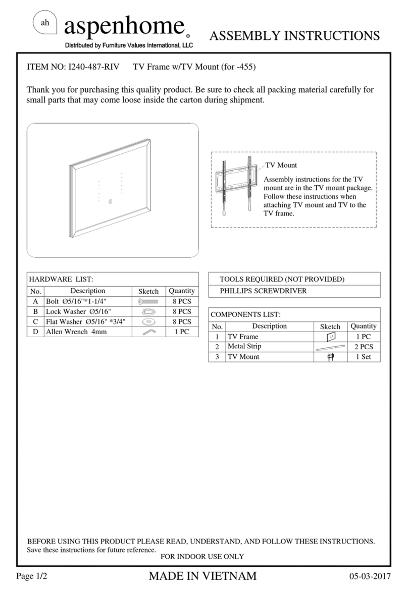 aspenhome I240-487-RIV Assembly instructions