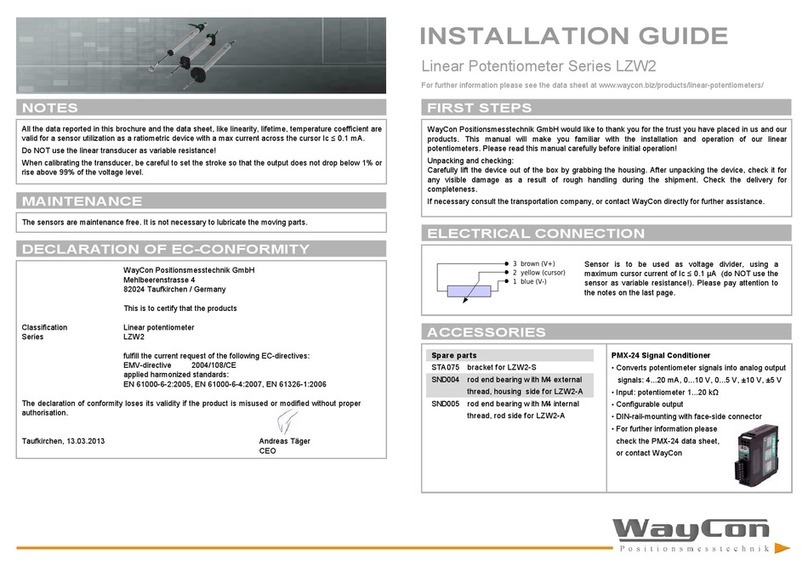 Waycon LZW2 Series User manual