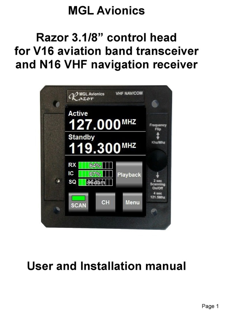 MGL Avionics Razor User manual
