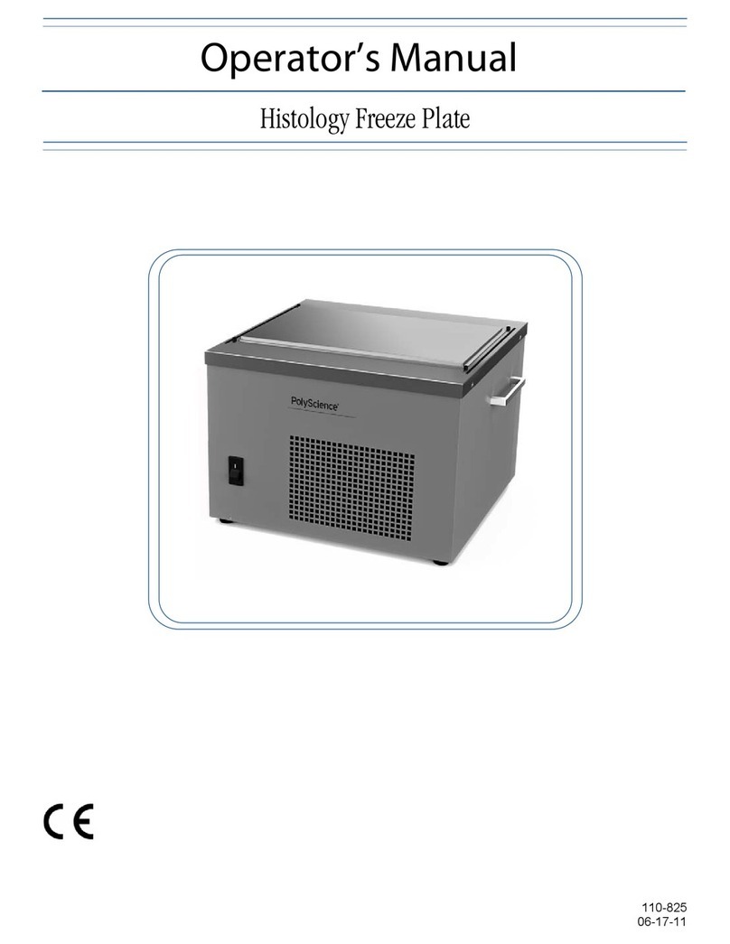 PolyScience Histology Freeze Plate Operator's manual