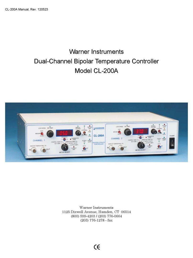 Warner Instruments CL-200A User manual
