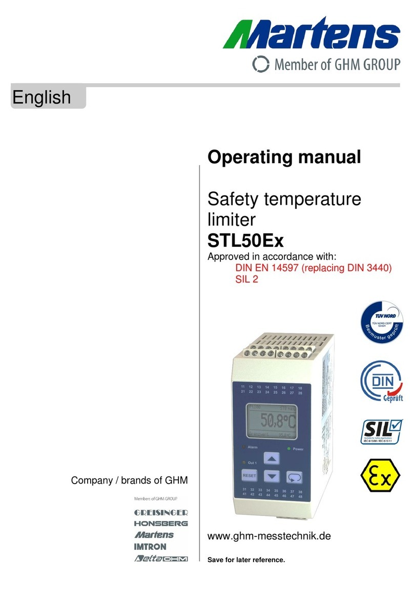 GHM-Martens STL50Ex operating manual GHM-Martens STL50Ex operating manual