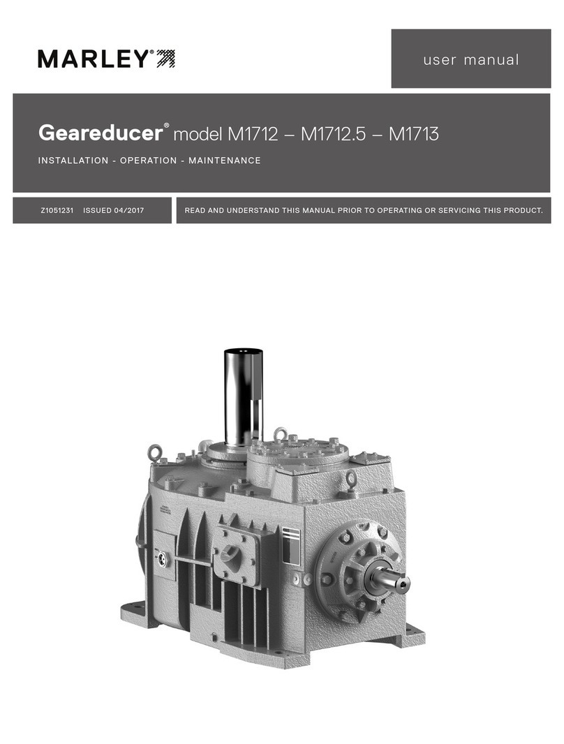 Marley Geareducer M1712 user manual