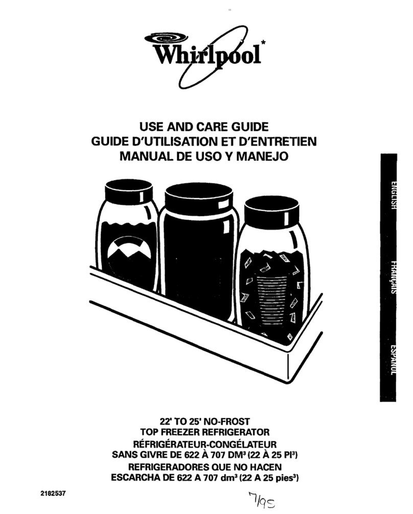 Whirlpool ET22PKXDN00 Use and care guide