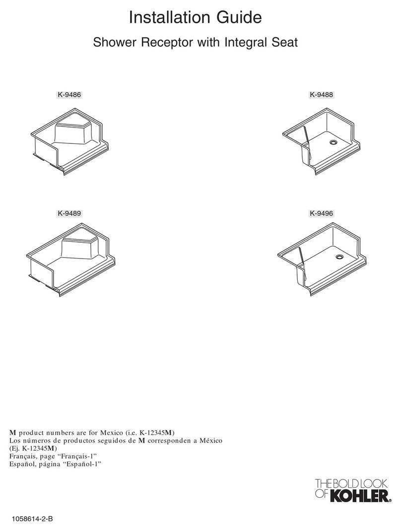 Kohler K-9486 User manual