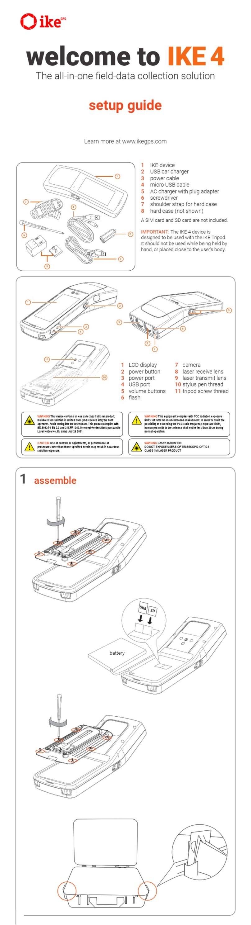 ikeGPS IKE 4 Setup guide