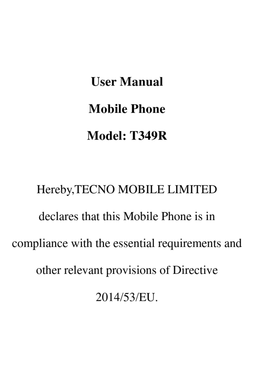 Tecno T349R User manual
