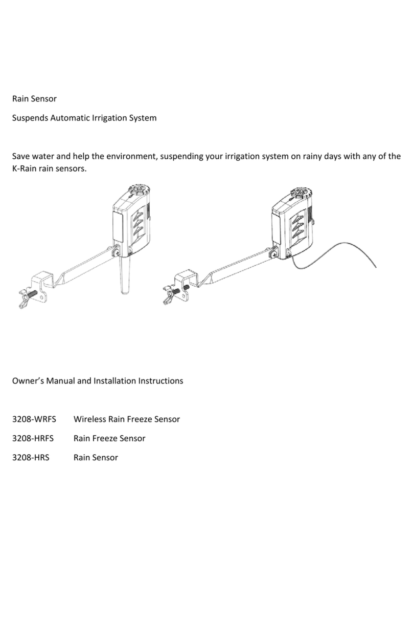 K-Rain 3208-WRFS Operating instructions