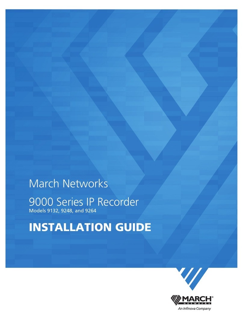 March Networks 9000 Series User manual