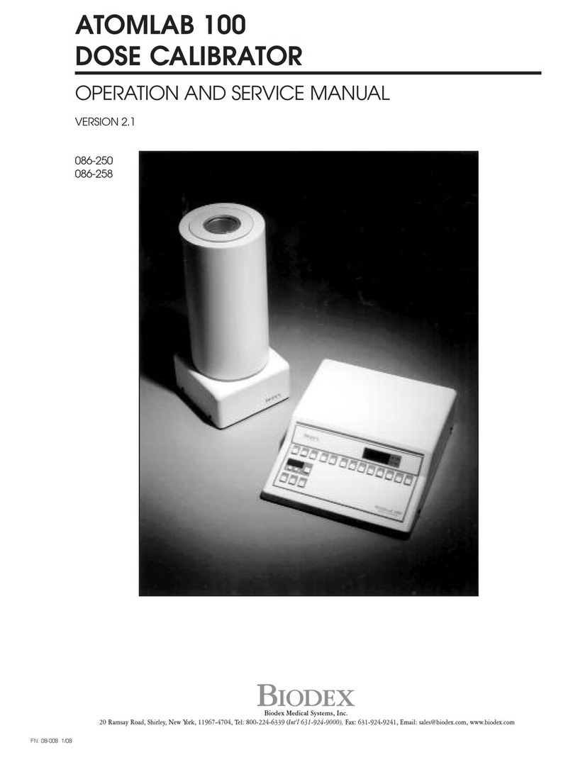 biodex ATOMLAB 100 Operation and service manual