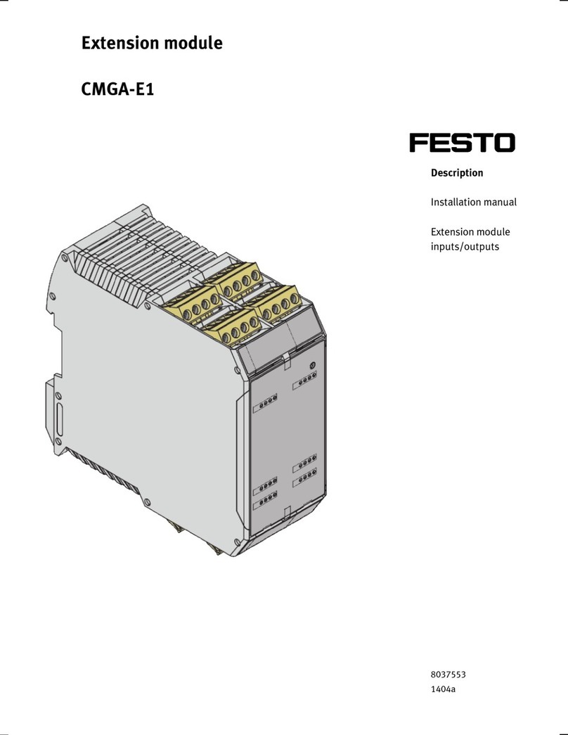Festo CMGA-E1 installation manual