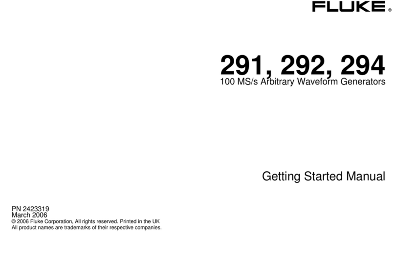 Fluke 291 Getting started manual