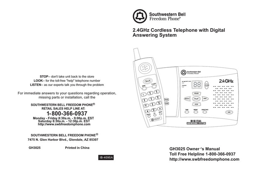 Southwestern Bell GH3025 owner's manual
