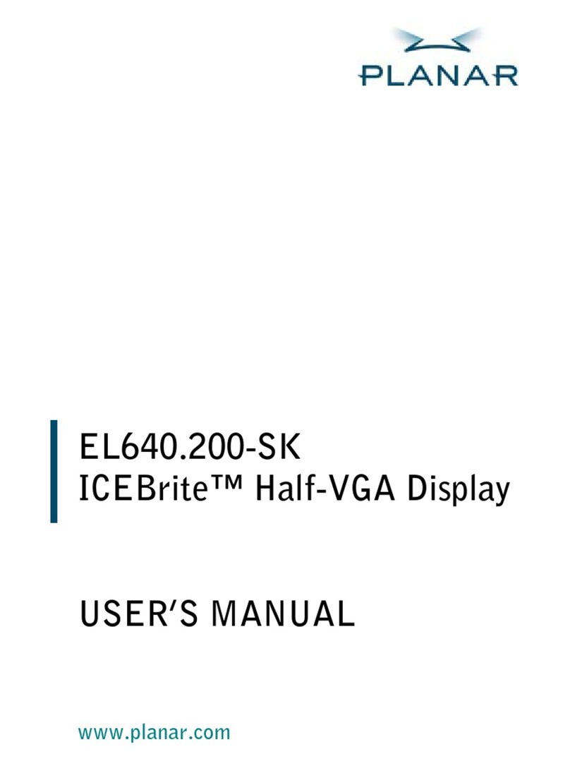 Planar ICEBrite EL640.200-SK ALE User manual