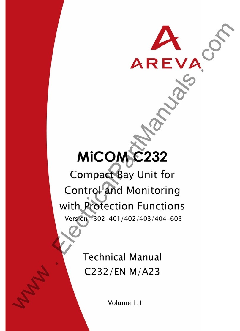 Areva MiCOM C232 Technical manual