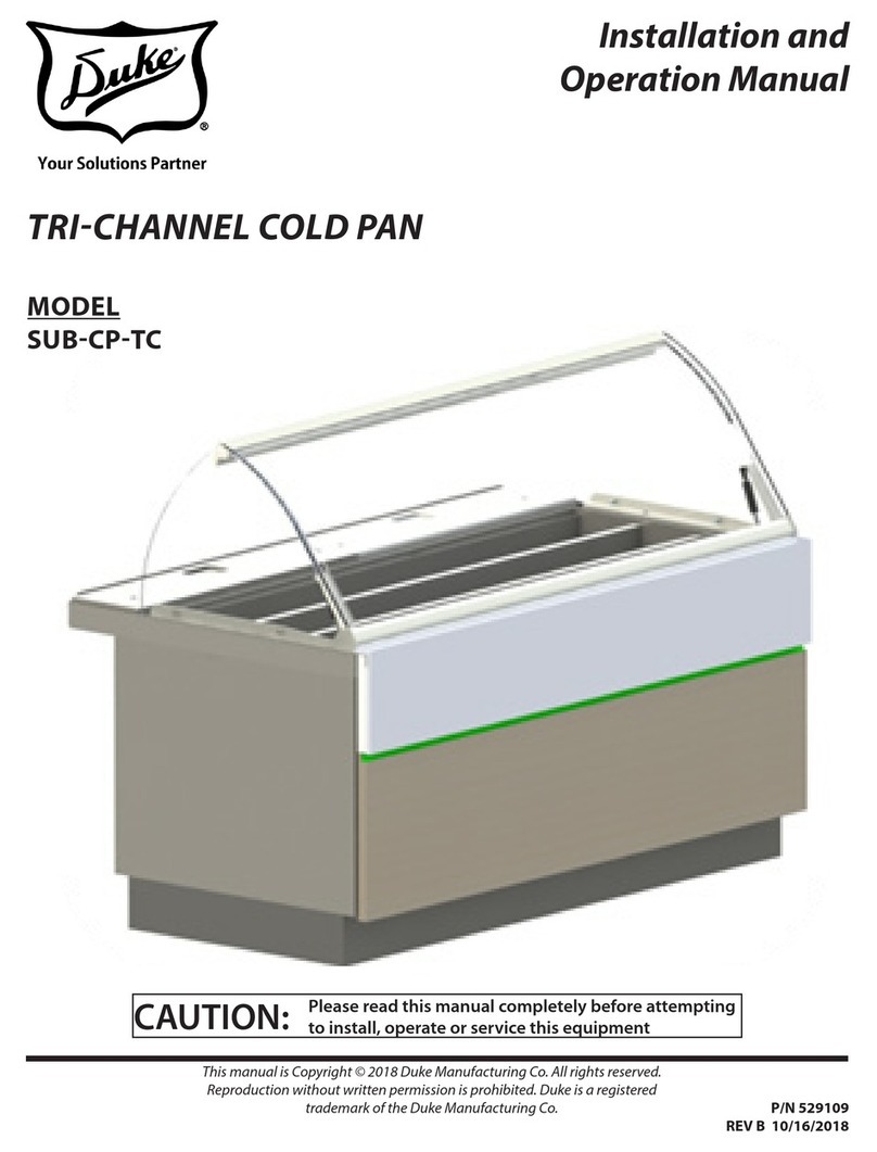 Duke SUB-CP-TC Series Installation and operation manual