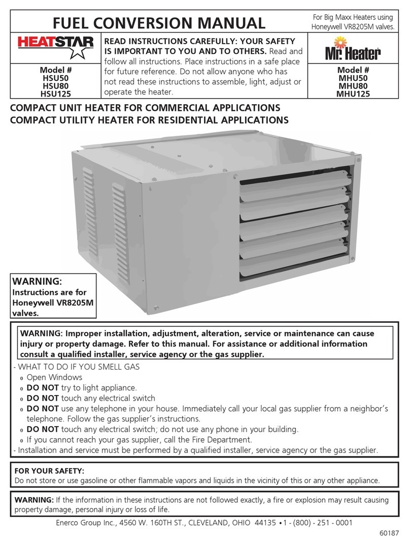 ENERCORP HeatStar HSU50 User manual