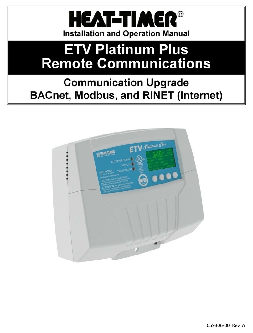 heat-timer ETV Platinum Plus User manual