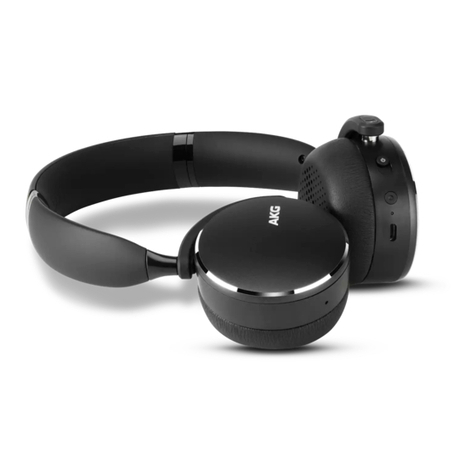 AKG Y500WIRELESS quick start guide