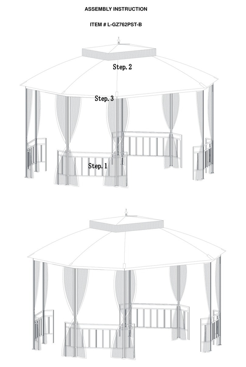 Sunjoy L-GZ762PST-B User manual