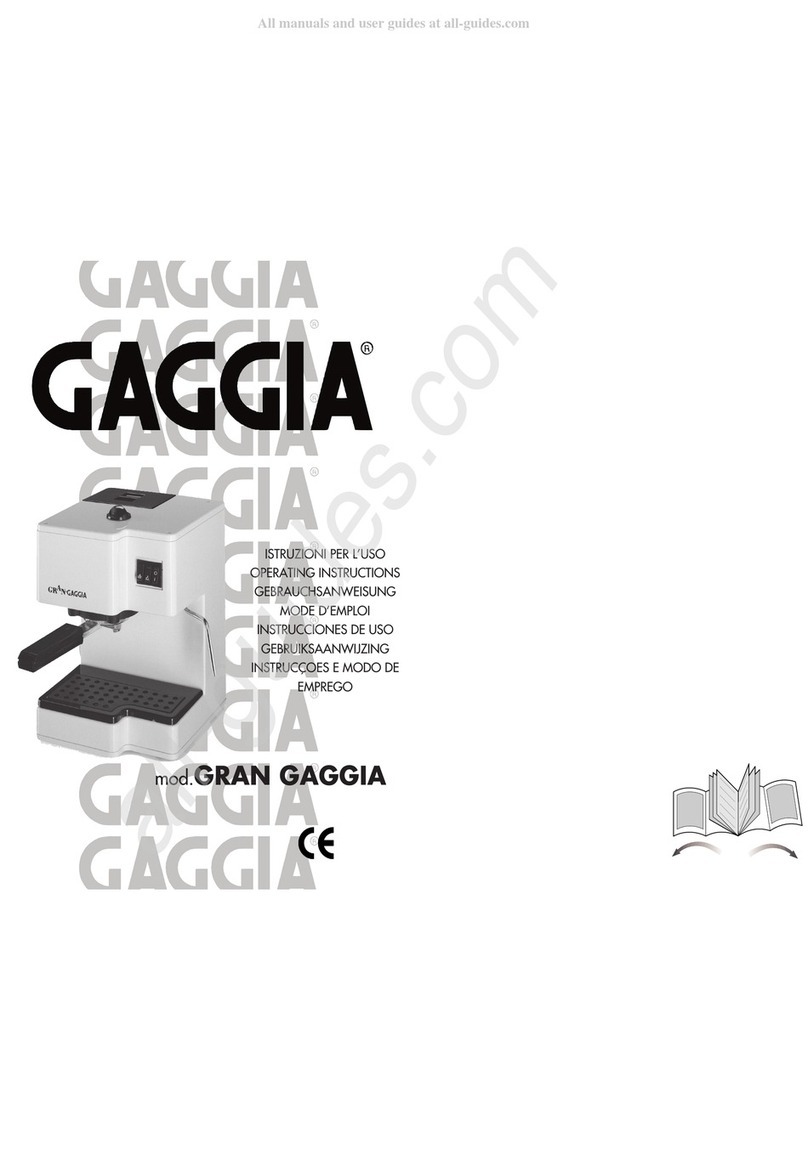 Gaggia GRAN GAGGIA User manual