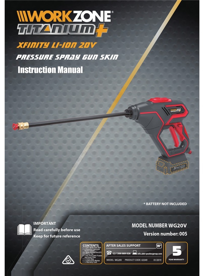Workzone Titanium WG20V instruction manual