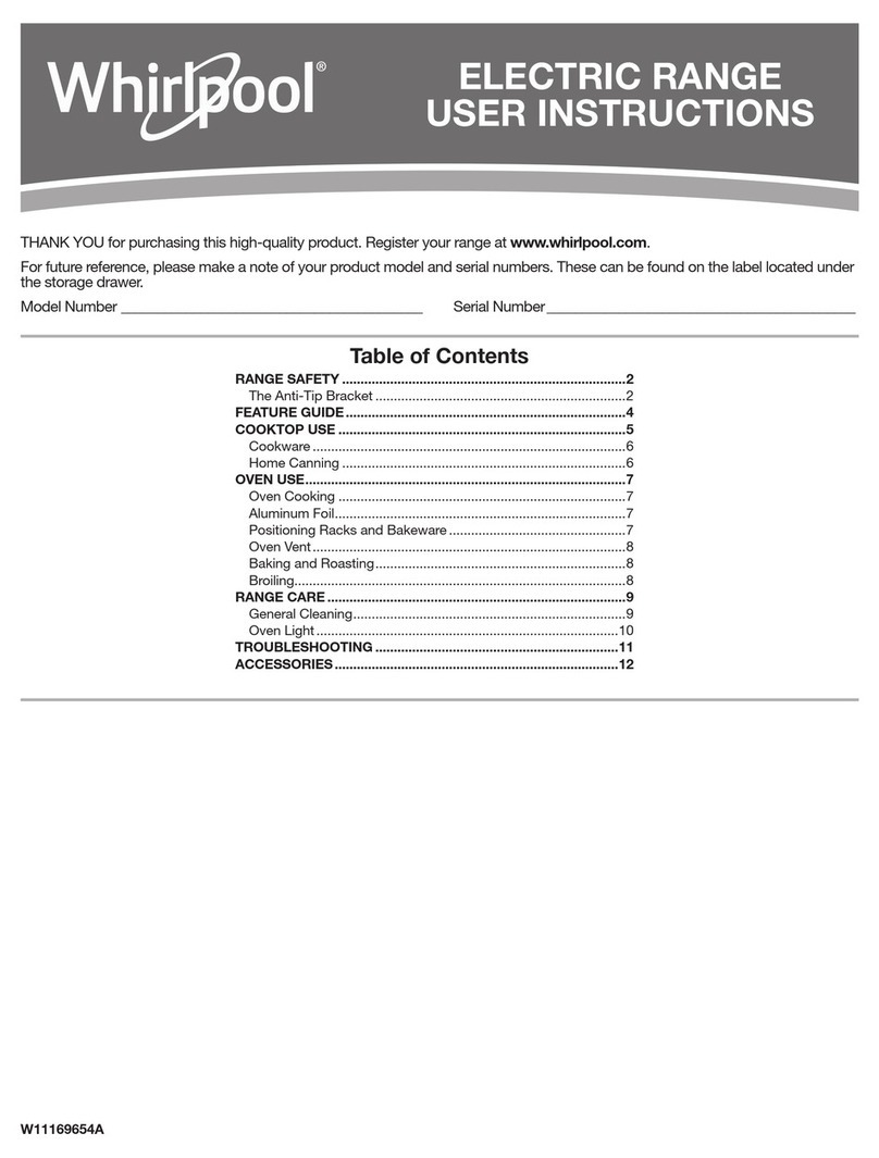 Whirlpool WFE500M4HS User instructions