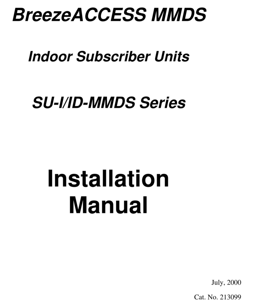 BreezeCOM BreezeACCESS MMDS Series Installation guides