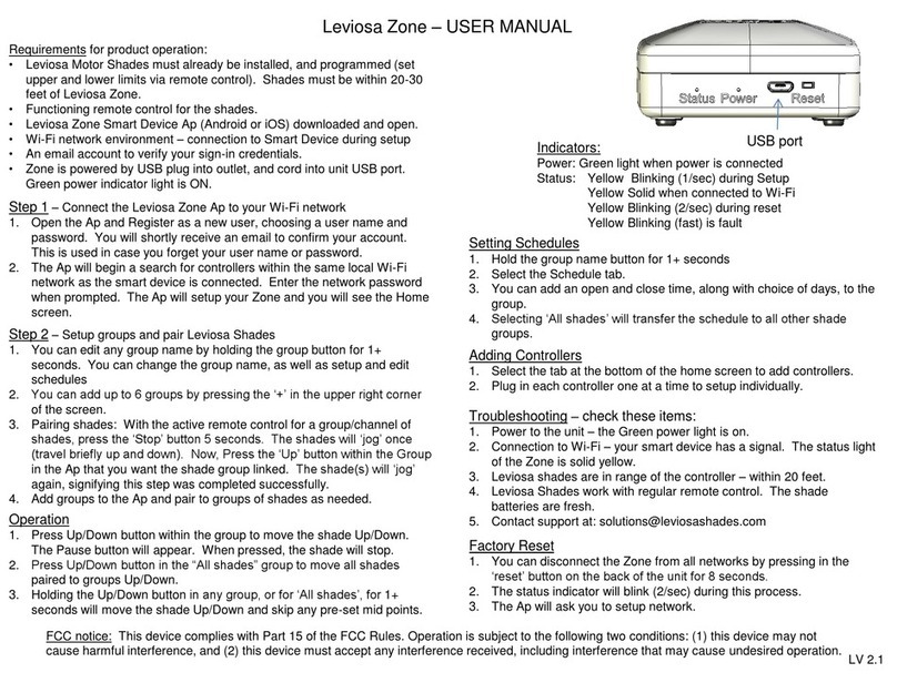 Leviosa Zone user manual