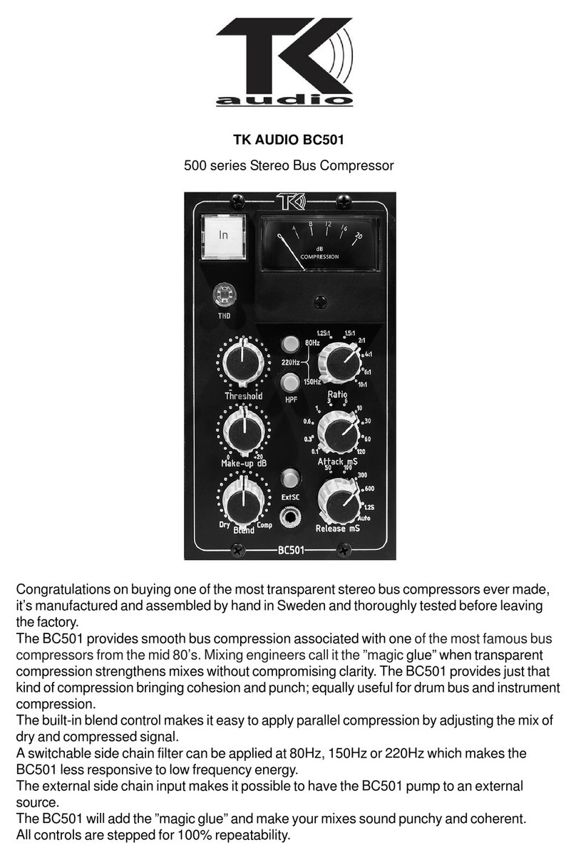 TK Audio 500 series manual