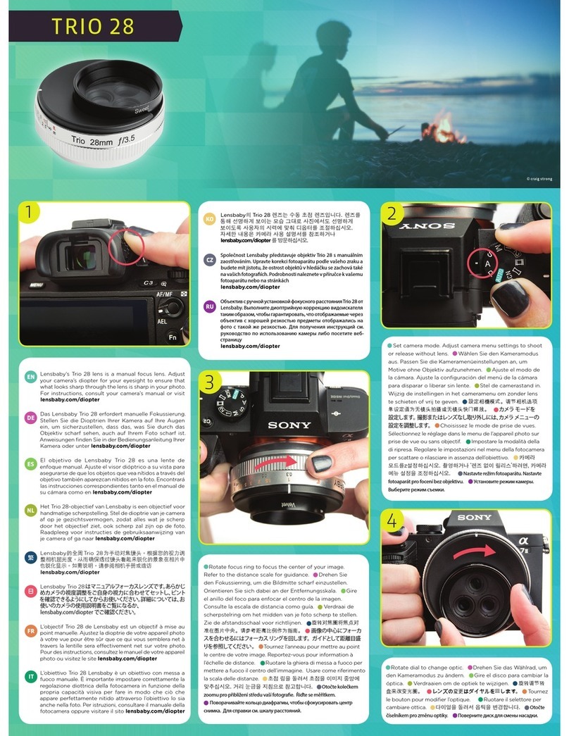 Lensbaby TRIO 28 user manual