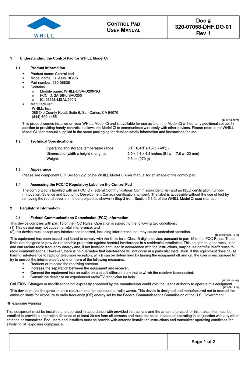 WHILL Ci User manual
