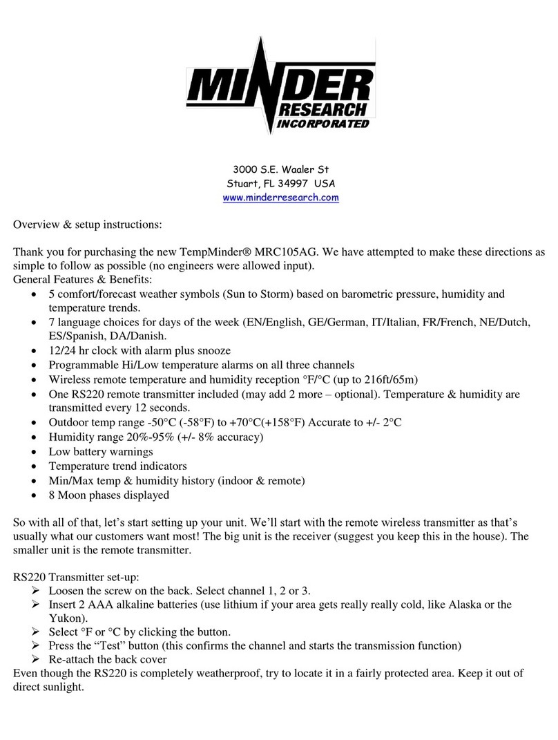 Minder Research TempMinder MRC105AG Overview & setup instructions Minder Research TempMinder MRC105AG Overview & setup instructions