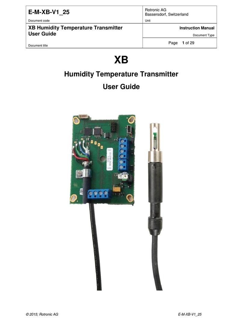 Rotronic XB User manual