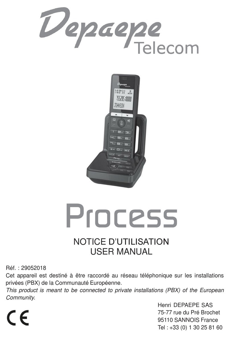 Depaepe Telecom Process user manual